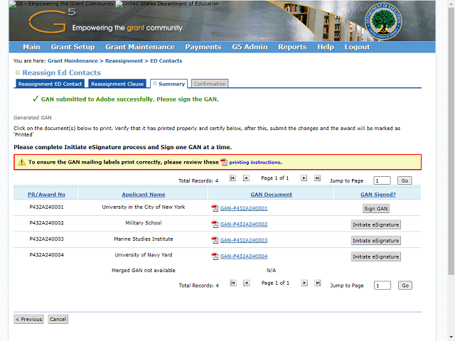 Screen image of this step