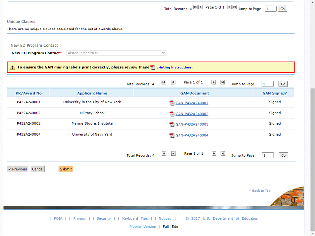 Screen image of this step