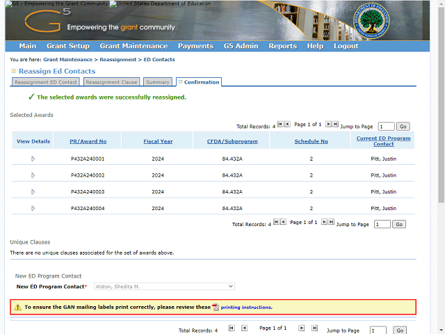 Screen image of this step