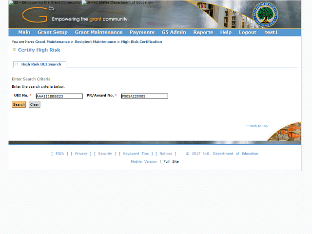 Screen image of this step