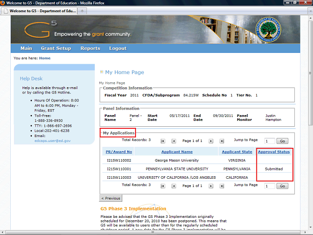 Screen image of this step