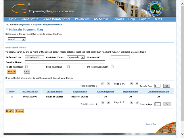 Screen image of this step