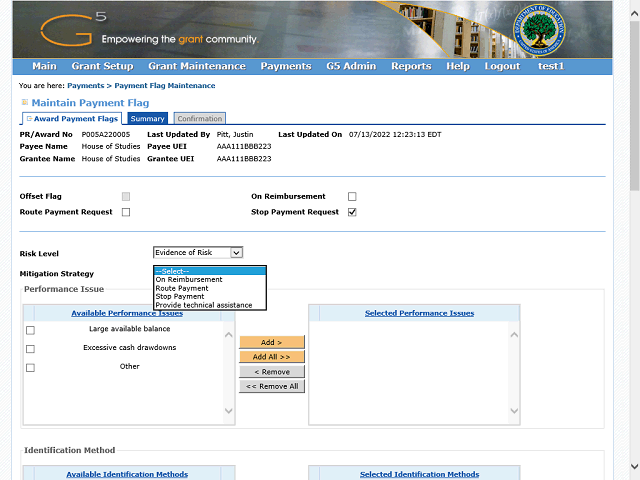 Screen image of this step