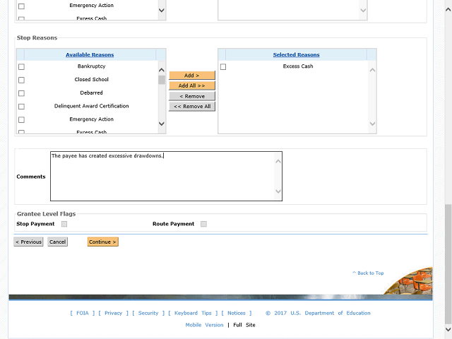 Screen image of this step