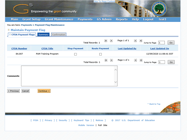 Screen image of this step
