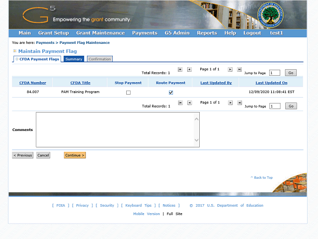Screen image of this step