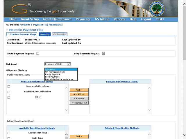 Screen image of this step