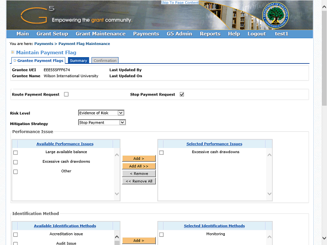 Screen image of this step