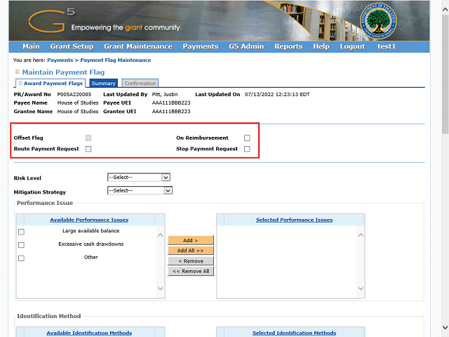 Screen image of this step