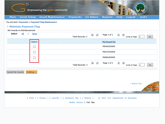 Screen image of this step