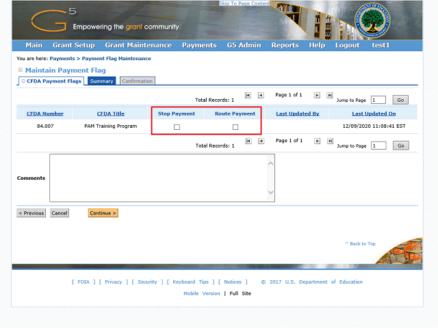 Screen image of this step