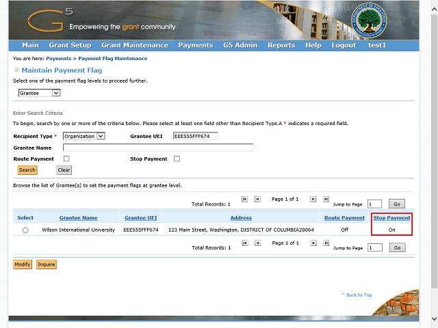 Screen image of this step