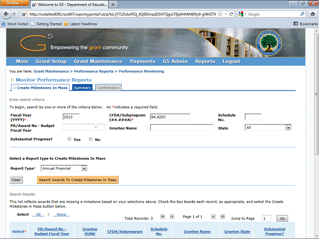 Screen image of this step