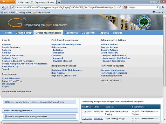 Screen image of this step