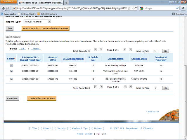 Screen image of this step