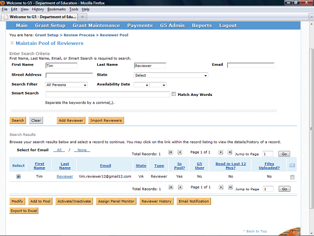 Screen image of this step