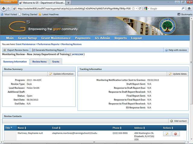 Screen image of this step