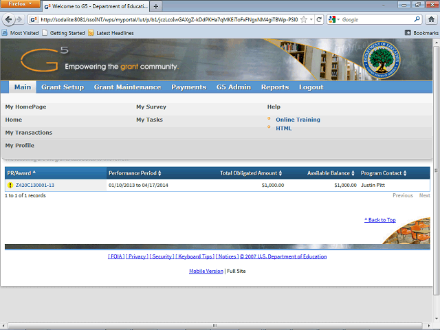 Screen image of this step