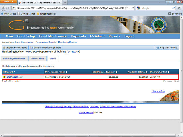 Screen image of this step