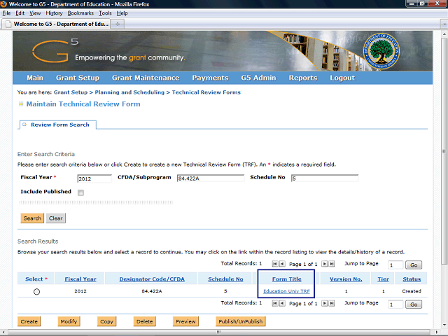Screen image of this step