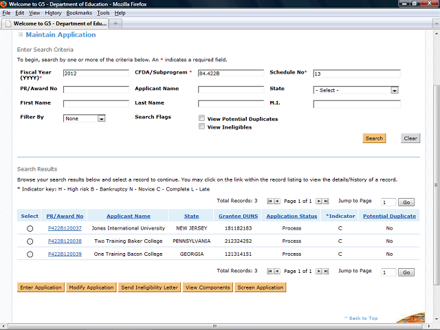 Screen image of this step
