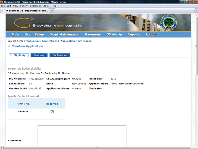 Screen image of this step