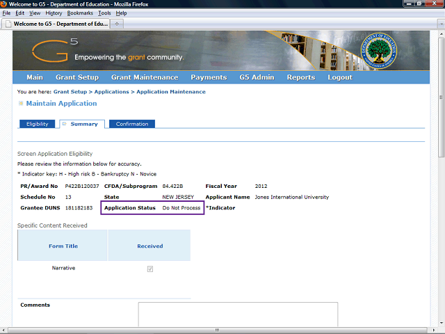 Screen image of this step