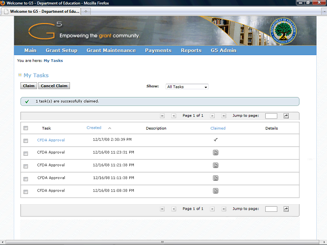Screen image of this step
