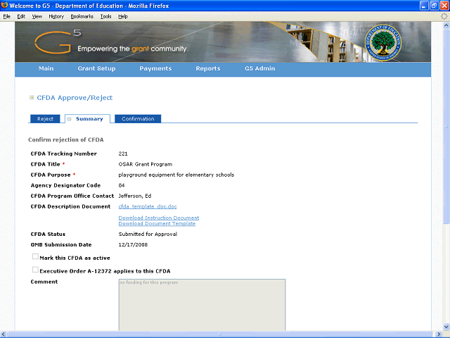 Screen image of this step
