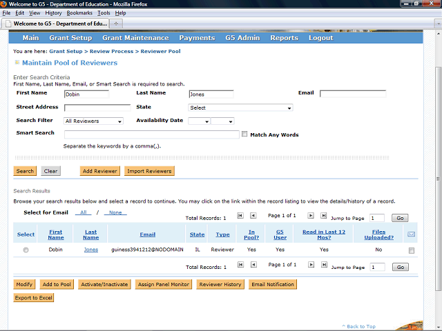 Screen image of this step