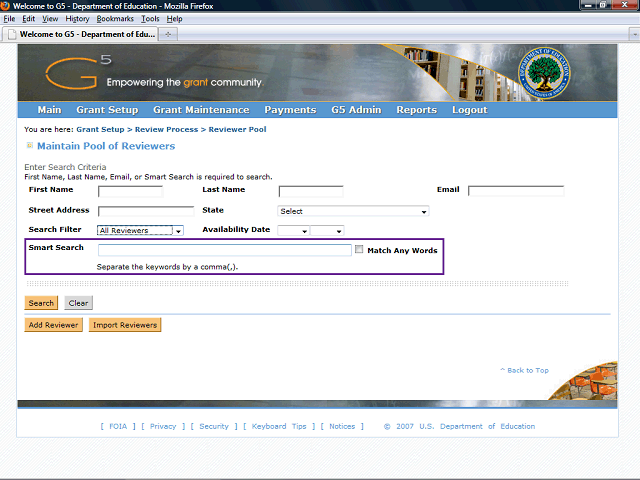 Screen image of this step