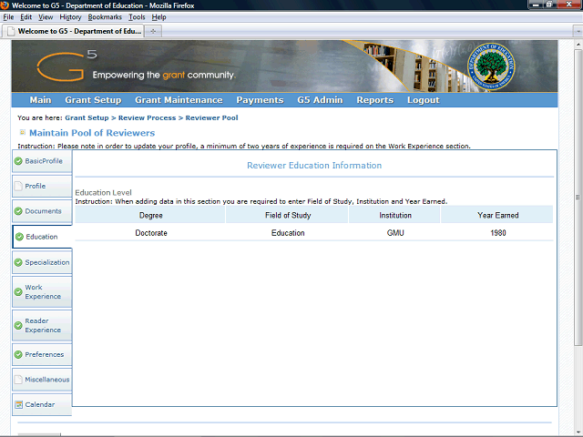 Screen image of this step