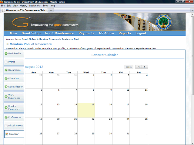 Screen image of this step