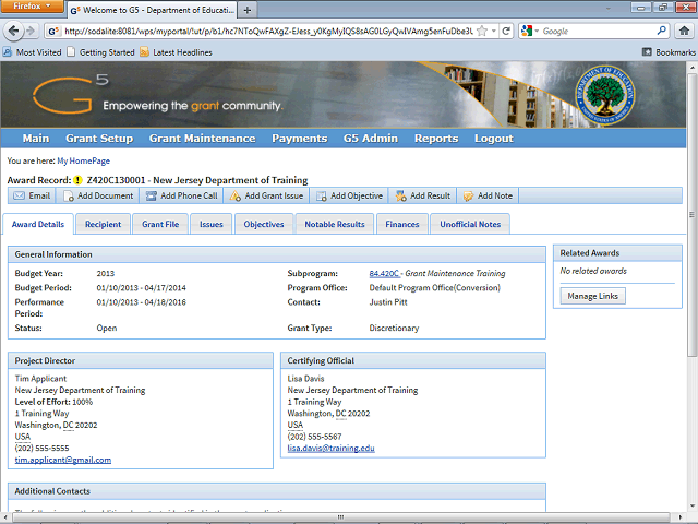 Screen image of this step