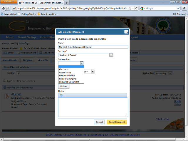 Screen image of this step