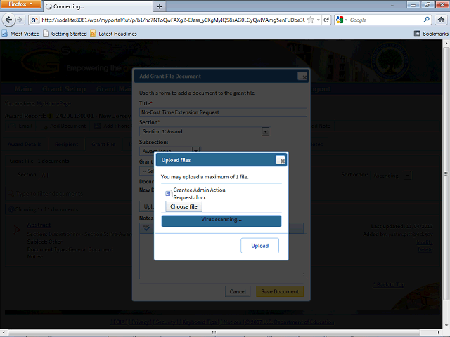 Screen image of this step