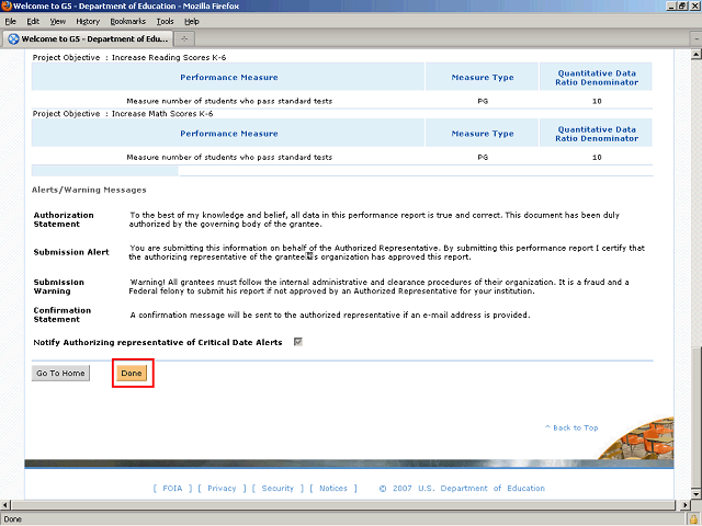 Screen image of this step