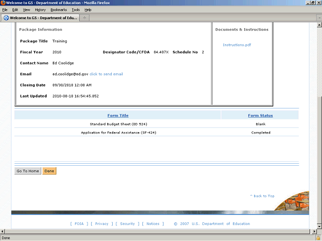 Screen image of this step