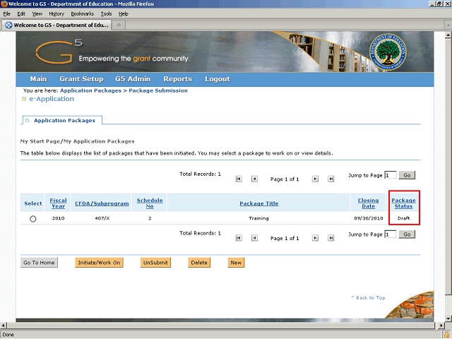 Screen image of this step