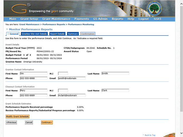 Screen image of this step