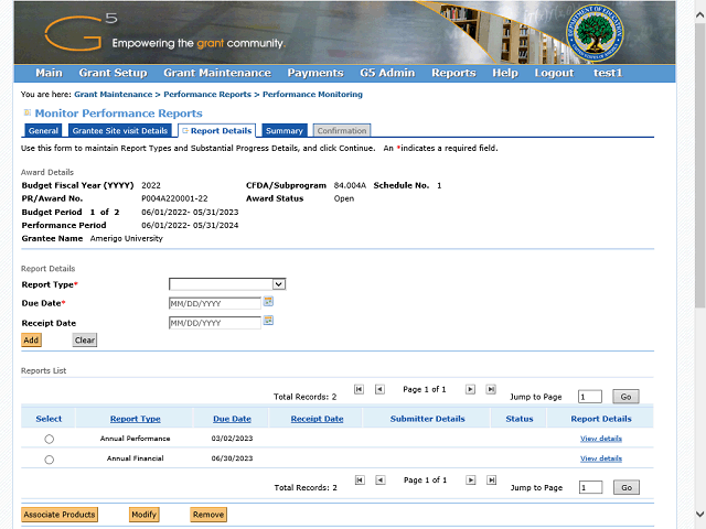 Screen image of this step