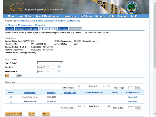 Screen image of this step