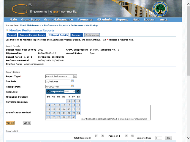 Screen image of this step
