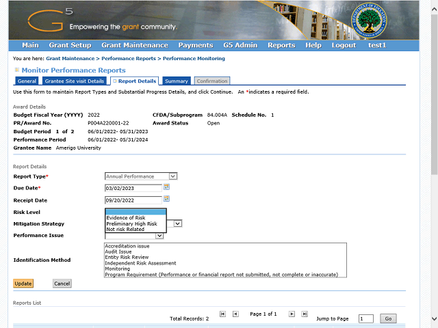 Screen image of this step