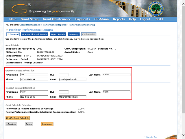 Screen image of this step
