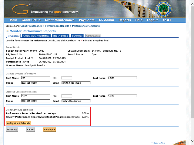 Screen image of this step