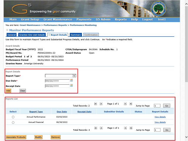 Screen image of this step