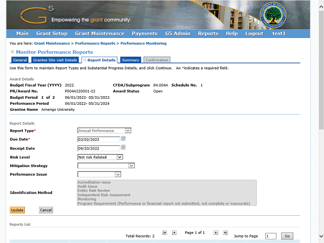 Screen image of this step