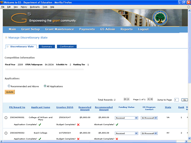 Screen image of this step