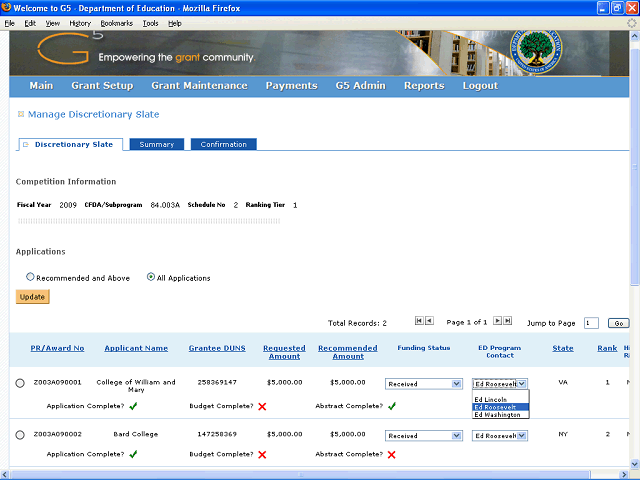 Screen image of this step